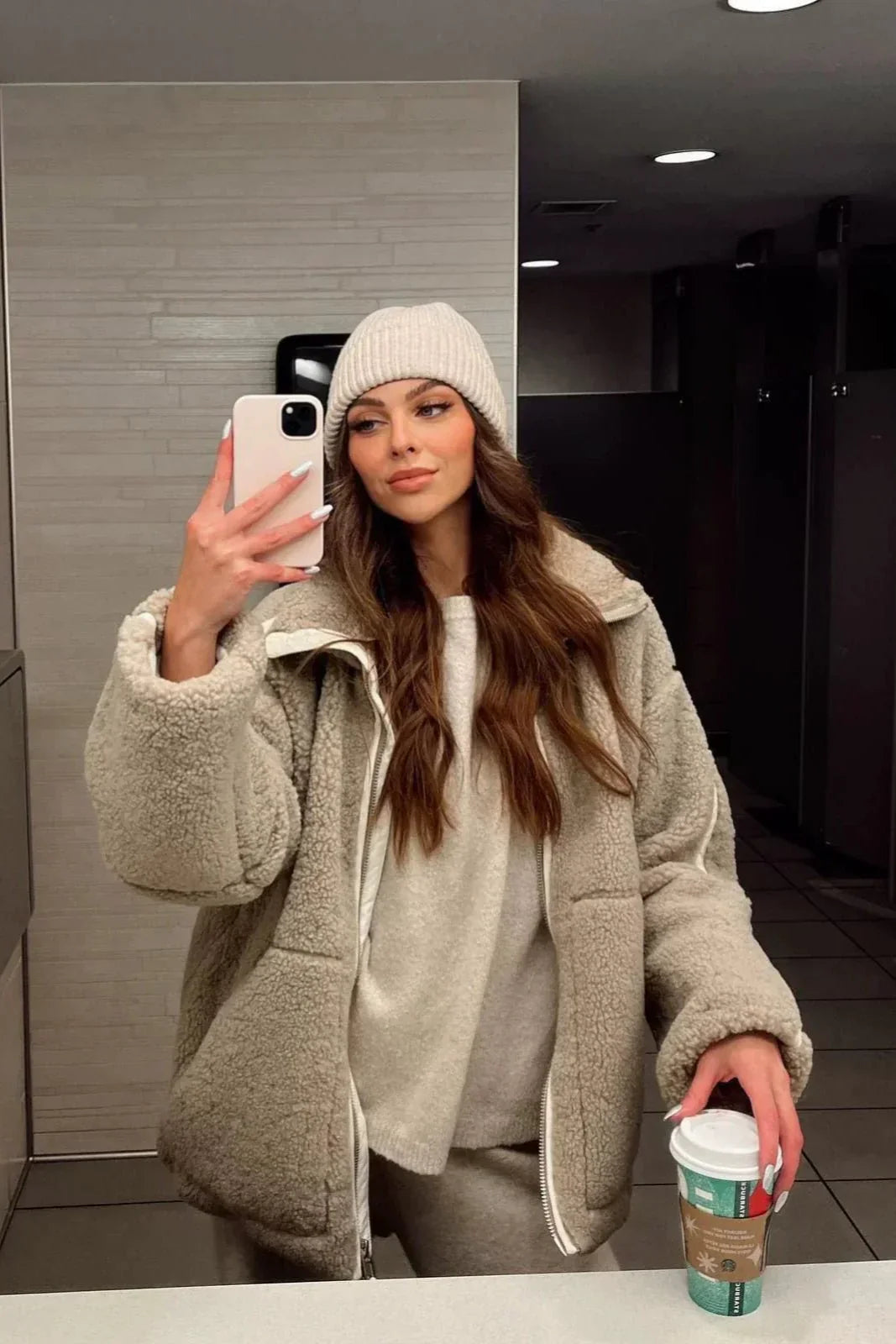 Mille™ | Élégant manteau teddy au design nordique