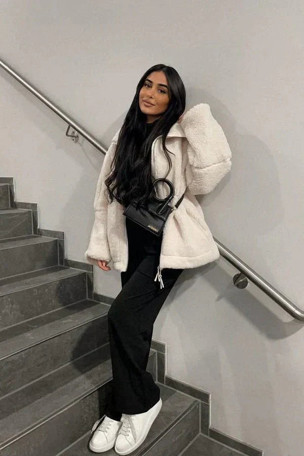Mille™ | Élégant manteau teddy au design nordique