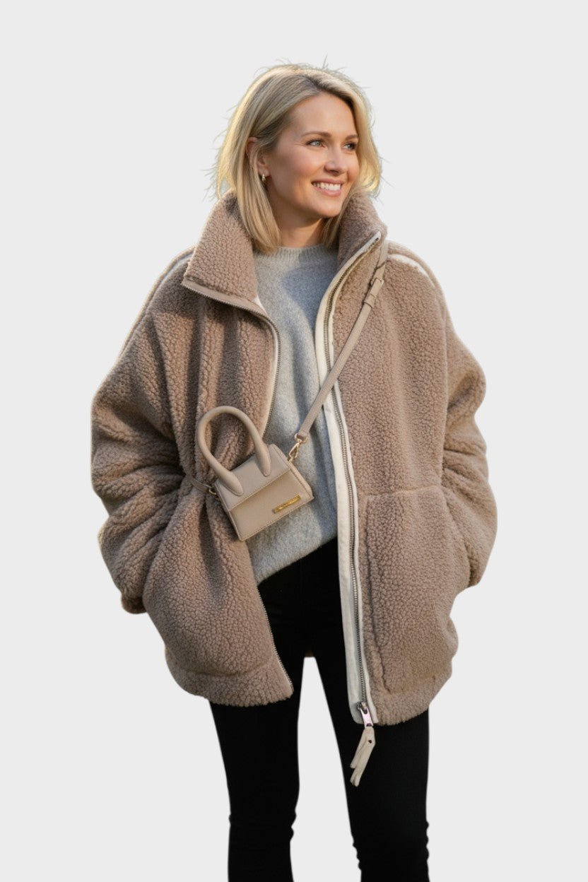 Mille™ | Élégant manteau teddy au design nordique