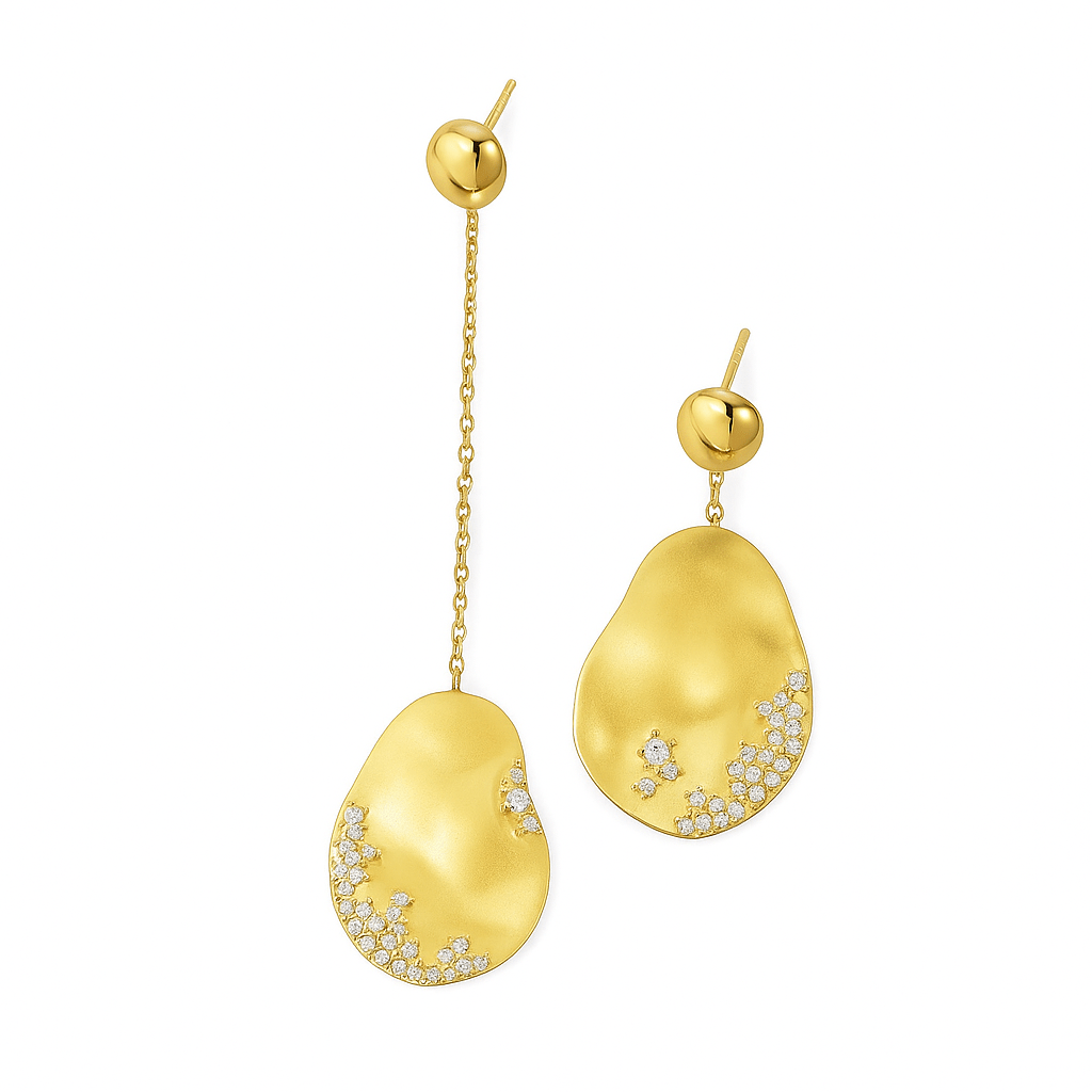 Pernille | Boucles d'oreilles goutte d'or