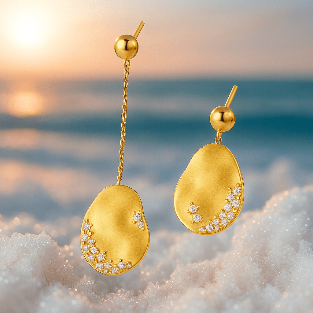 Pernille | Boucles d'oreilles goutte d'or