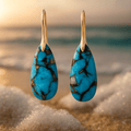 Pernille | Boucles d'oreilles turquoise