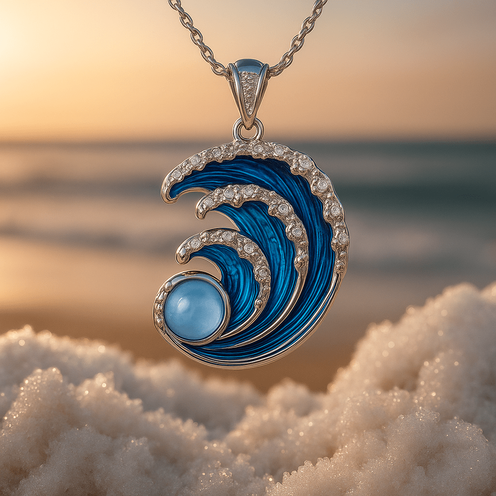 Ronja | Pendentif Vagues d'Argent