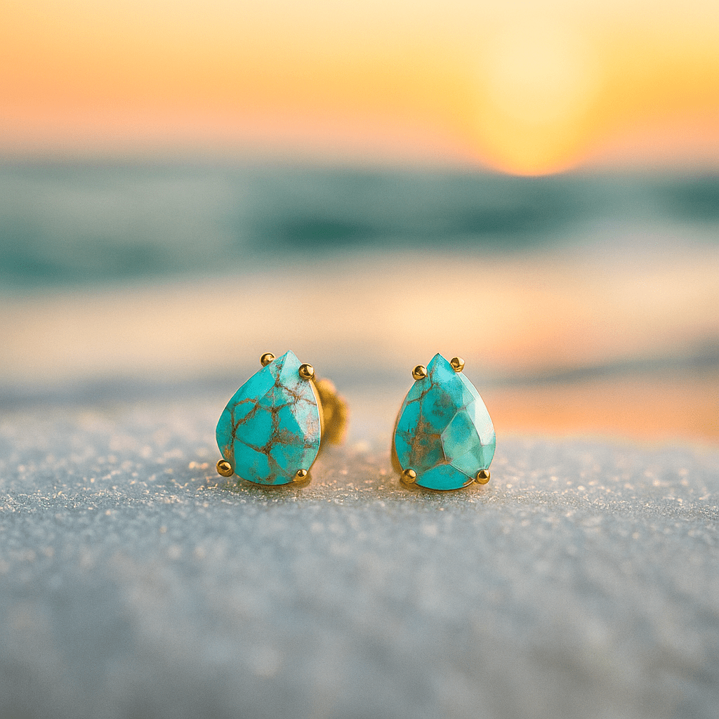 Sara | Boucles d'oreilles turquoise