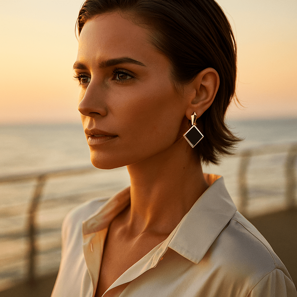 Selma | Boucles d'oreilles carrées
