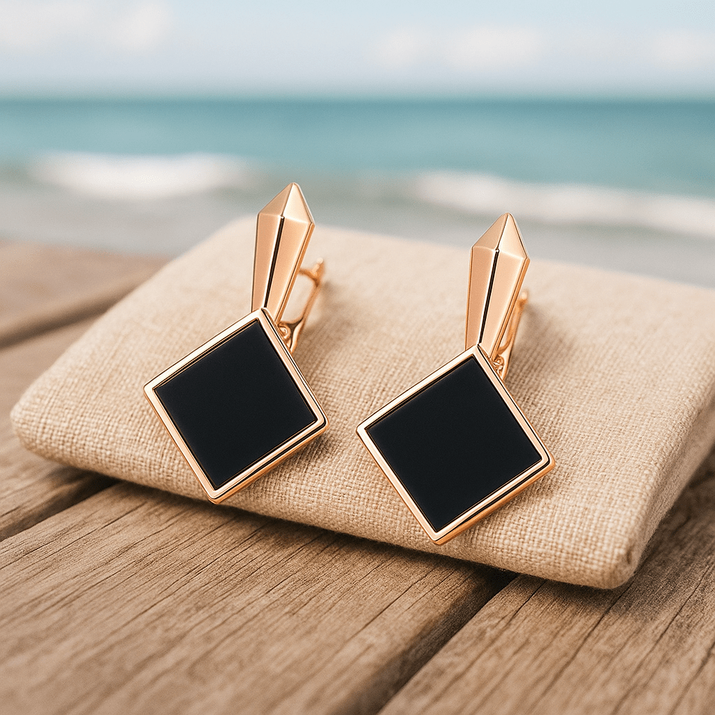 Selma | Boucles d'oreilles carrées