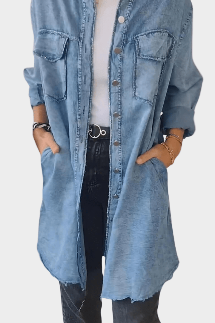 Sidsel | Robe chemise en denim