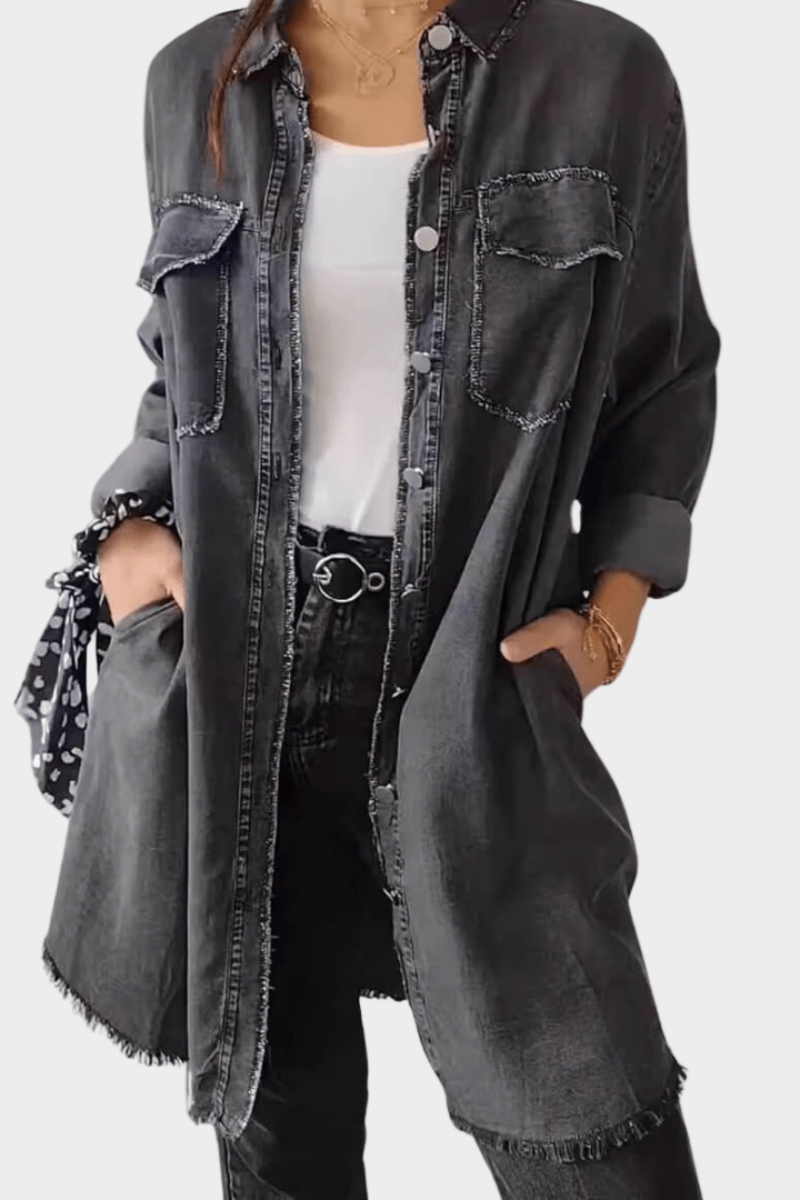 Sidsel | Robe chemise en denim