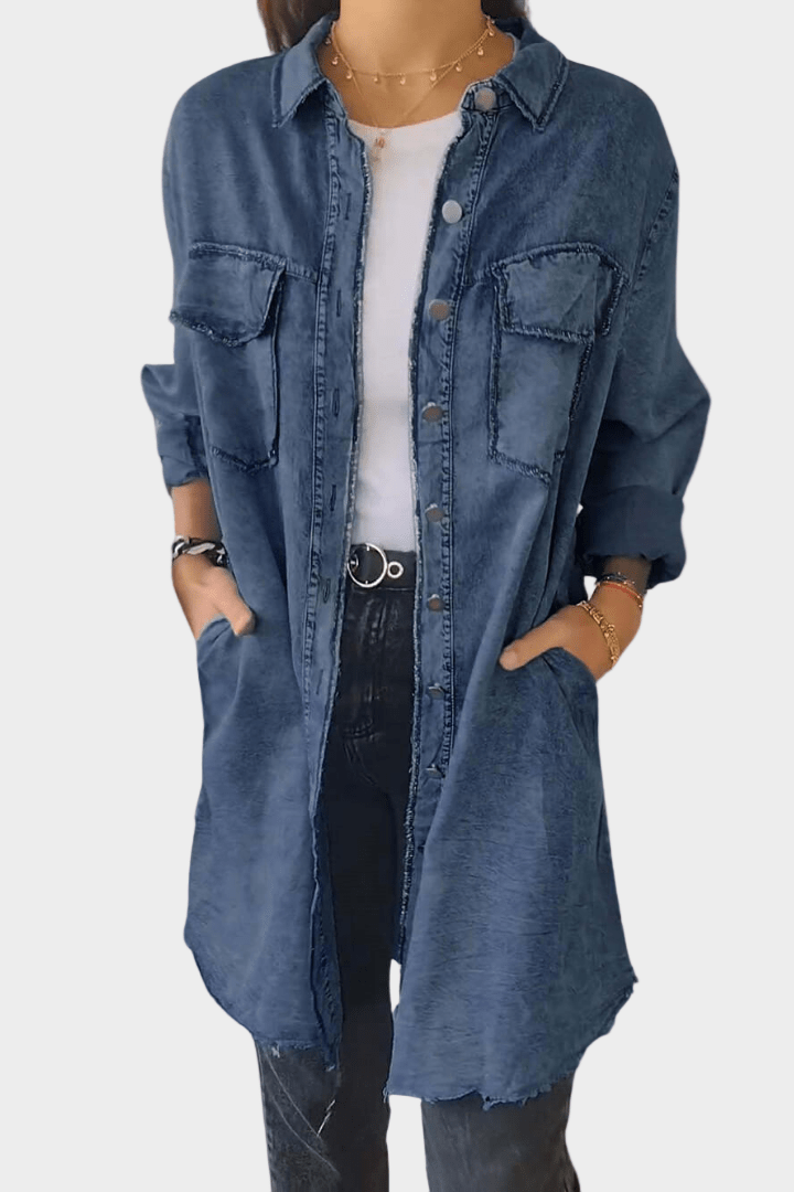 Sidsel | Robe chemise en denim