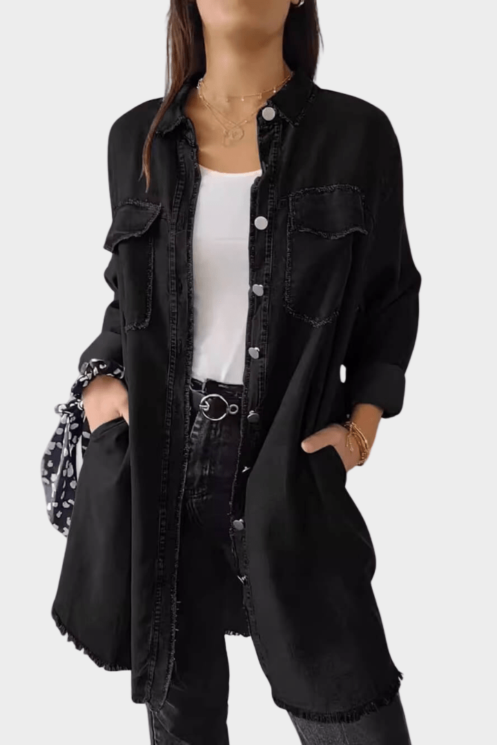 Sidsel | Robe chemise en denim