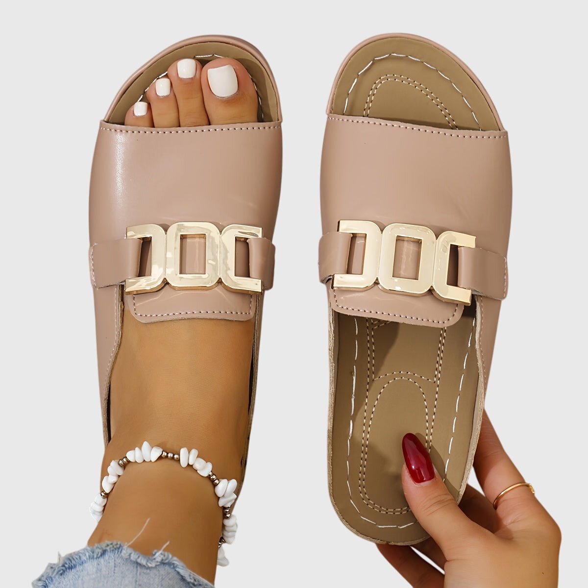 Silje | Sandales avec Boucle Dorée