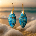 Silje | Boucles d'oreilles bleu mer