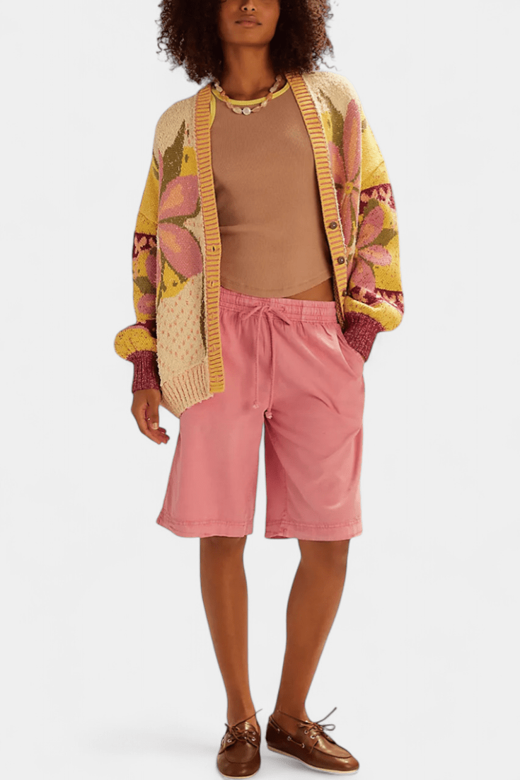 Stine | Cardigan fleuri