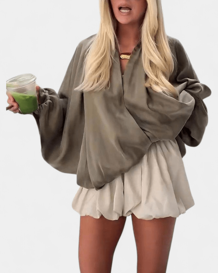 Thilde | Veste matelassée vert olive