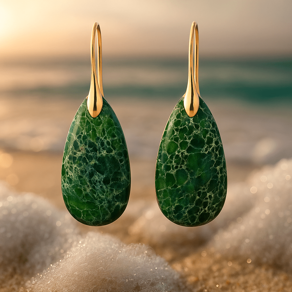 Thilde | Boucles d'oreilles Vert Émeraude