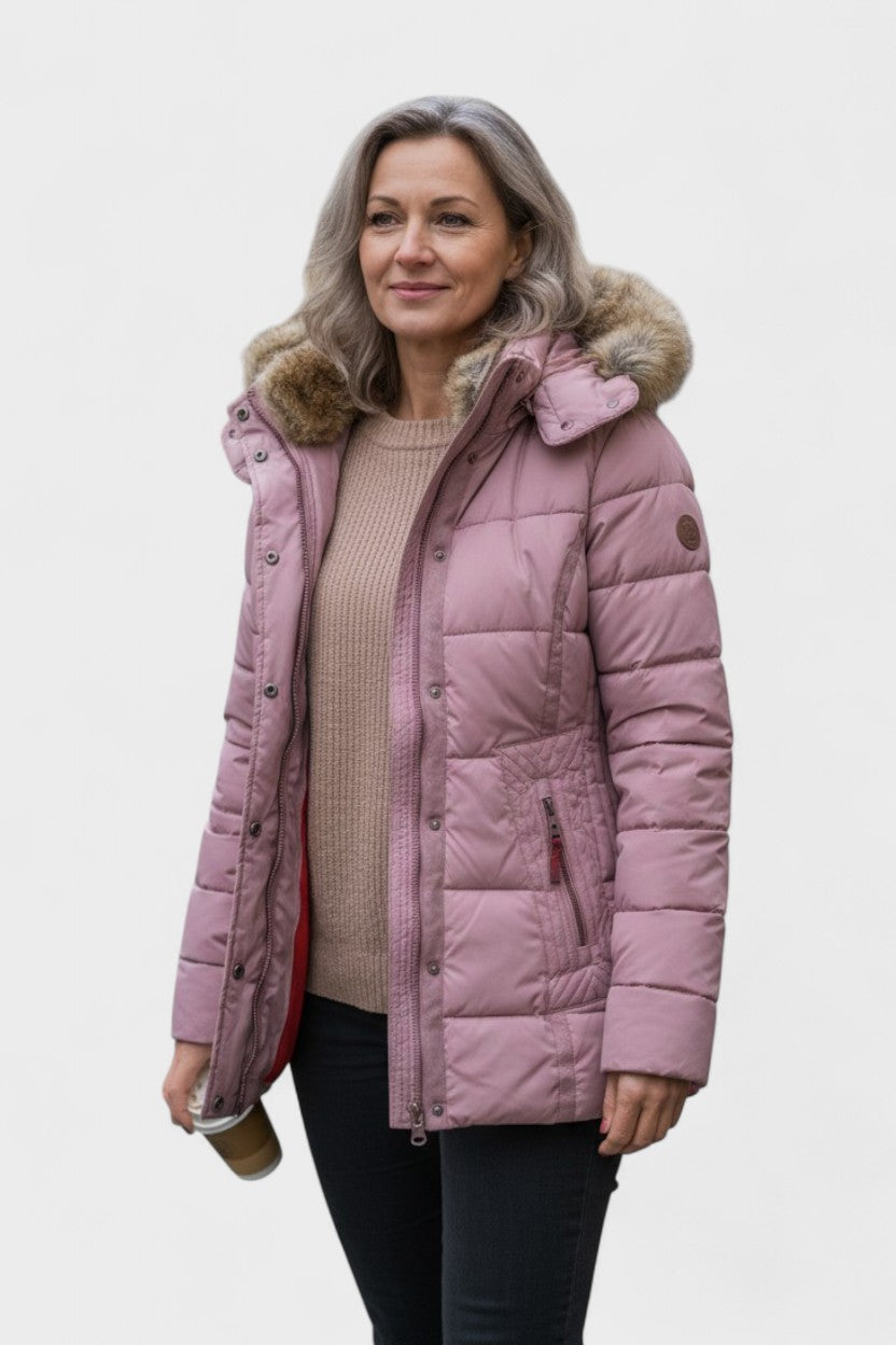 Thilde™ | Manteau avec un doux revêtement en fourrure