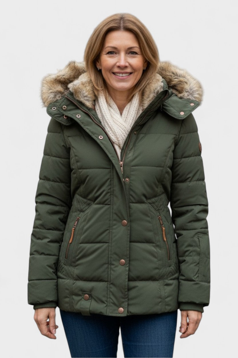 Thilde™ | Manteau avec un doux revêtement en fourrure