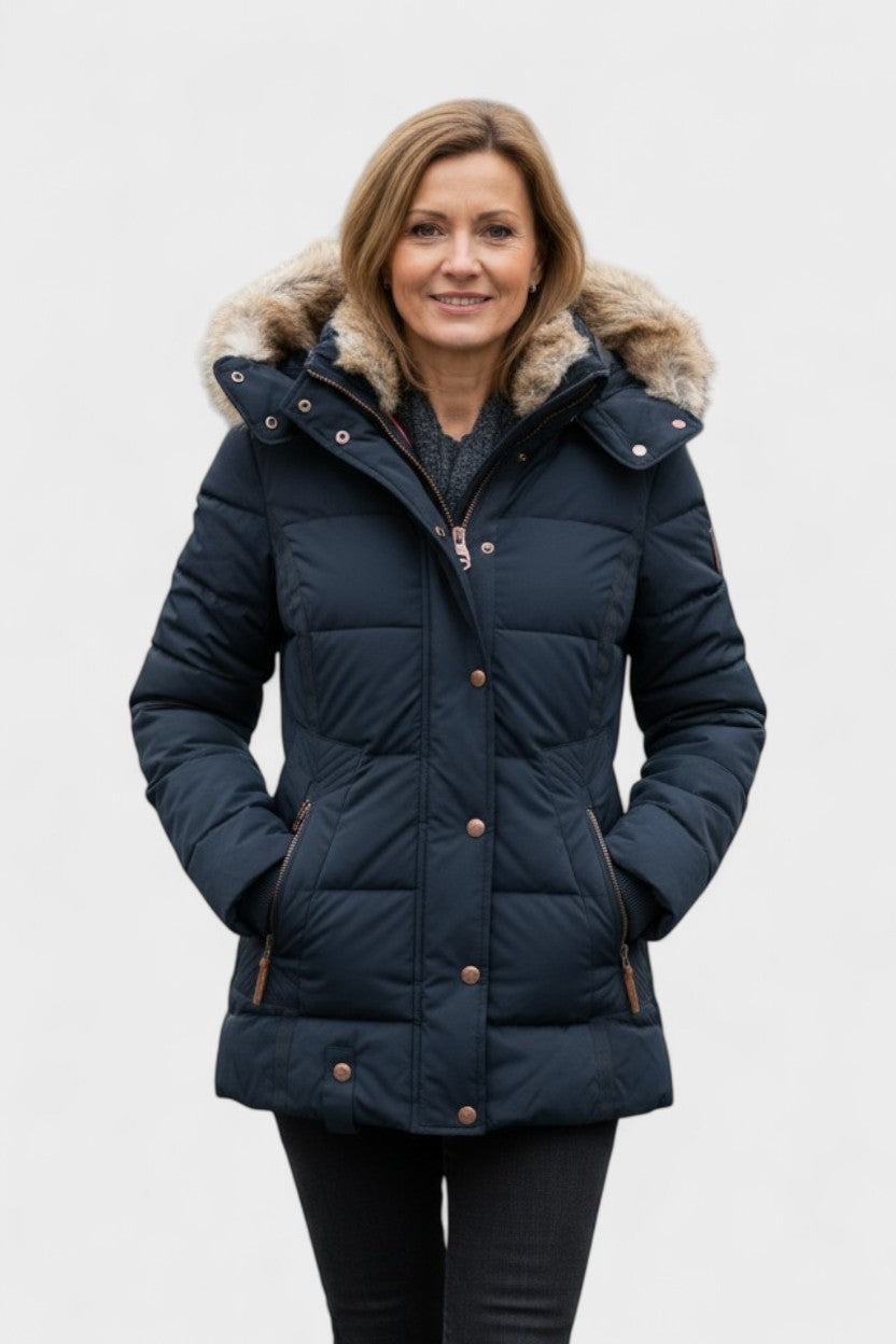 Thilde™ | Manteau avec un doux revêtement en fourrure