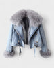 Thyra™ | Veste en Denim avec Doublure en Fourrure Synthétique