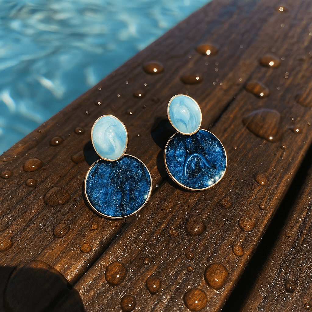 Viola | Boucles d'oreilles émaillées