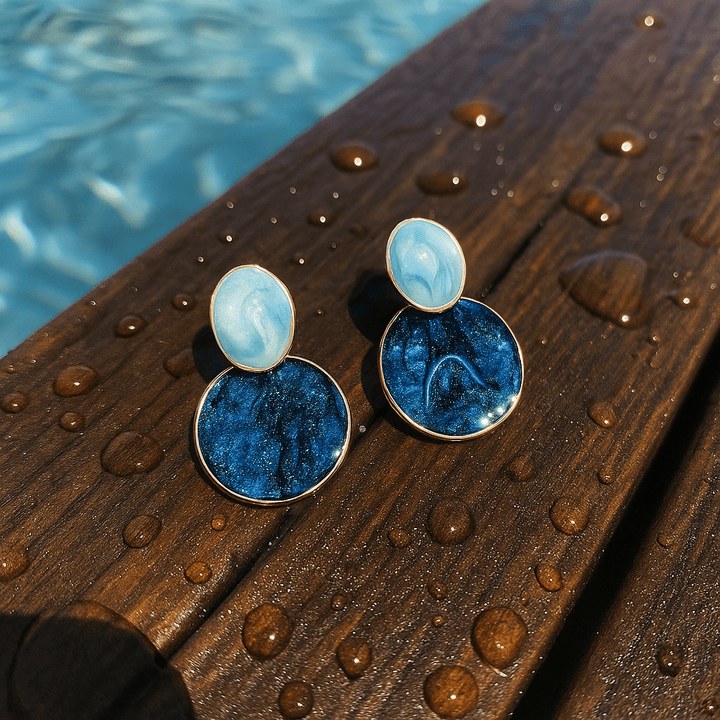 Viola | Boucles d'oreilles émaillées