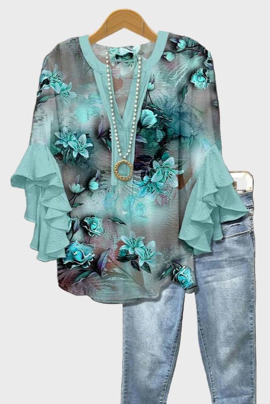 Viola | Blouse Turquoise