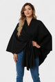Yvette | Poncho Drapé Élégant
