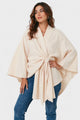 Yvette | Poncho Drapé Élégant