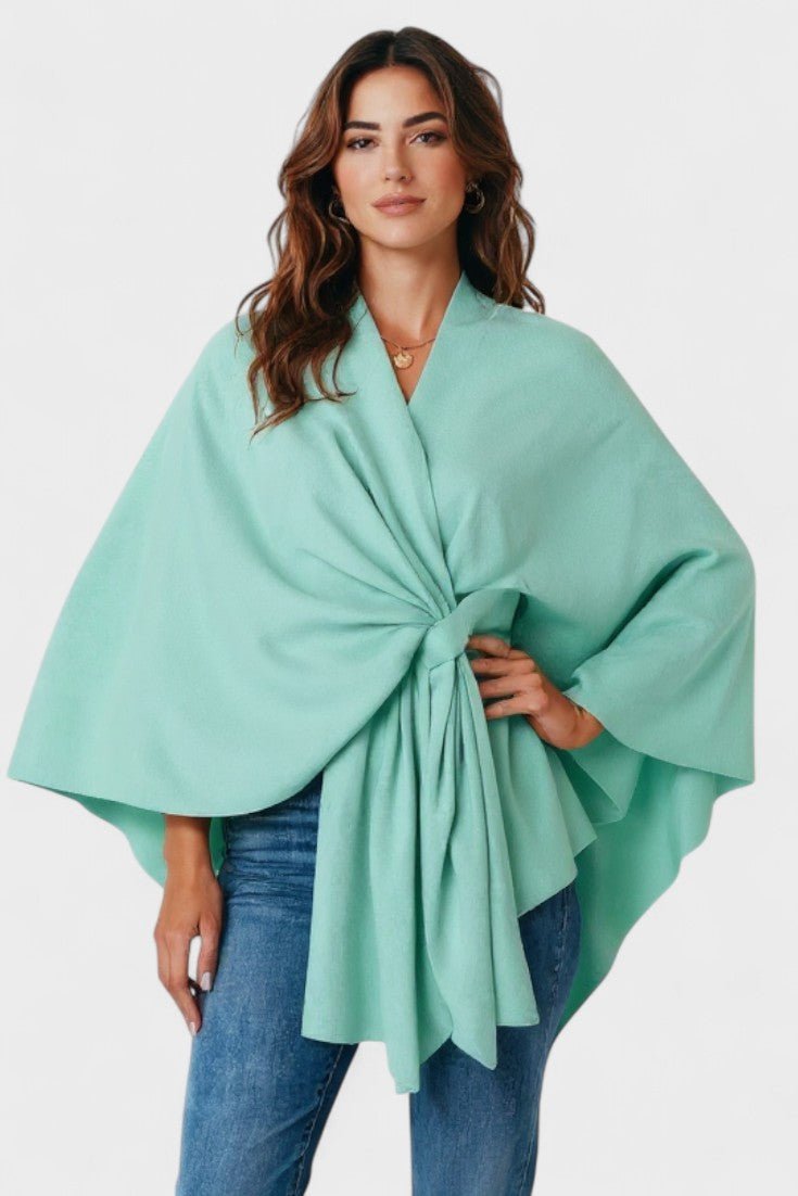 Yvette | Poncho Drapé Élégant