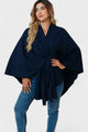 Yvette | Poncho Drapé Élégant