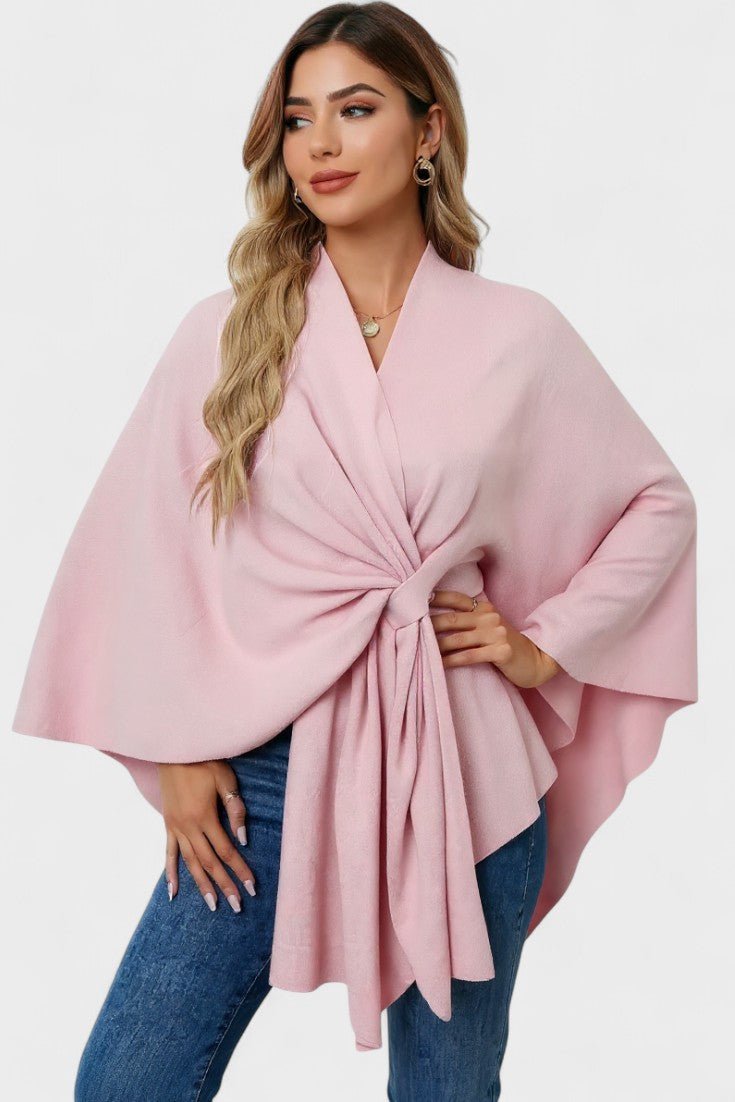 Yvette | Poncho Drapé Élégant